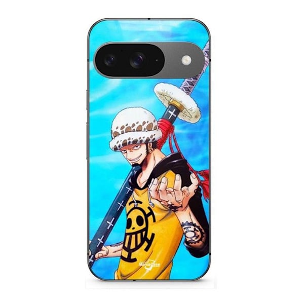 Coque - MANIACASE - Google Pixel 9 - Anime One Piece - Mjuk - Svart Svart