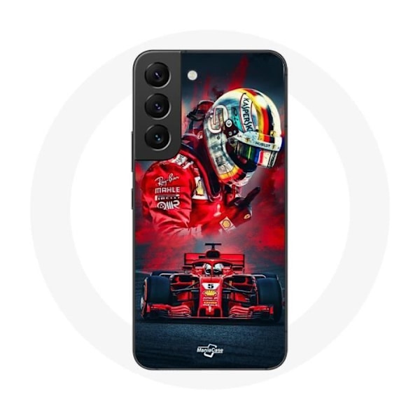 Skydd för Samsung Galaxy S22 Formel 1 Sebastian Vettel F1-förare Röd