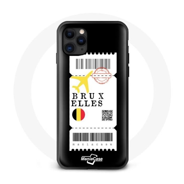 iPhone 11 fodral flygbiljett Bryssel