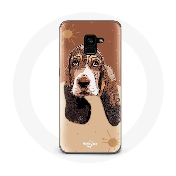 Coque för Samsung Galaxy A8 Plus Basset Hound hundansikte