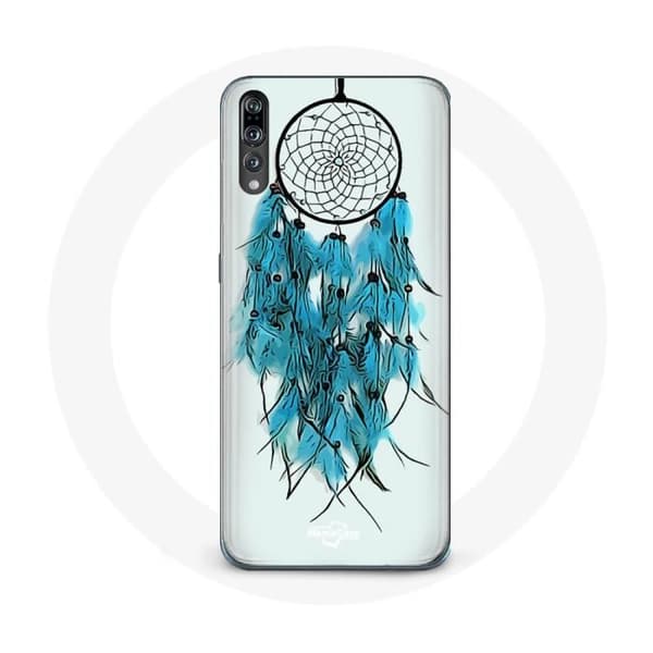 Cover til Huawei P20 Drømmefanger Blå Hvid Baggrund