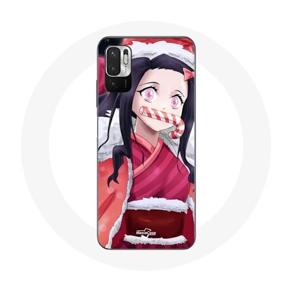 Coque för Xiaomi Redmi Note 10T 5G Anime Demon Slayer Kamado Nezuko Juldagen 2023