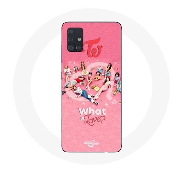 Coque för Samsung Galaxy A71 TWICE Logotyp Röd Affisch Vad är kärlek
