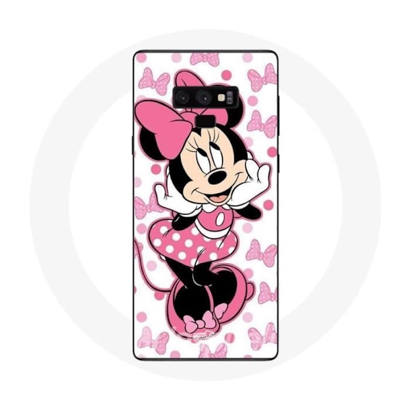 Coque för Samsung Galaxy Note 9 Minnie Mouse Söt Tecknad Rosa