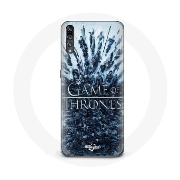 Coque - Game of Thrones - Huawei P20 - Blød - Grå - Karakterer logo Grå