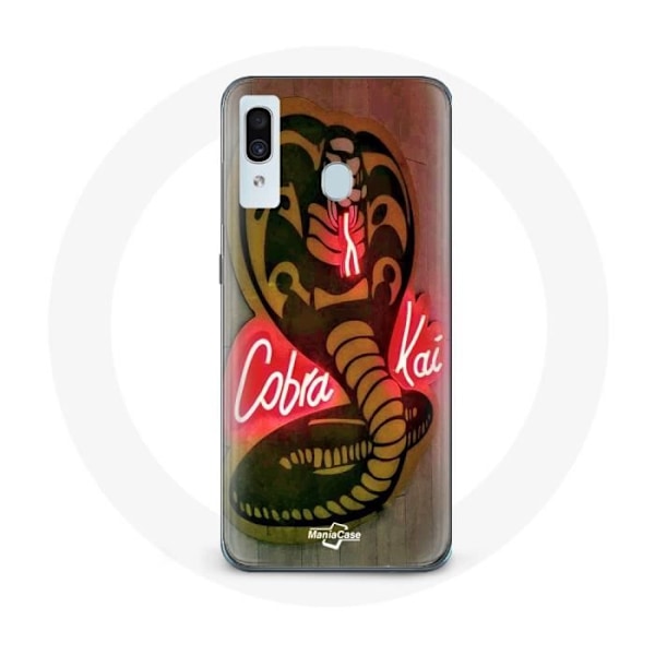 Coque för Samsung Galaxy A20 Cobra Kai Logotyp Skylt Serie