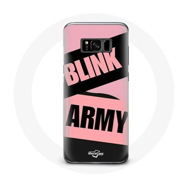 Cover til Samsung Galaxy S8 BTS ARMY og Blackpink Blink Rose Sort