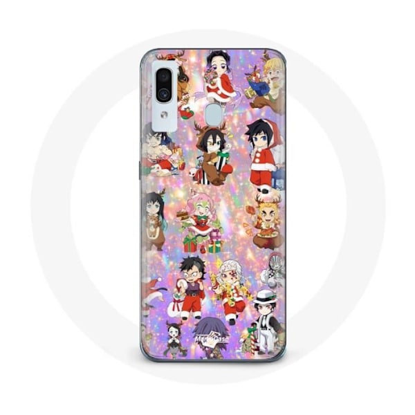 Coque för Samsung Galaxy A20e Demon Slayer God Jul visar julklappen