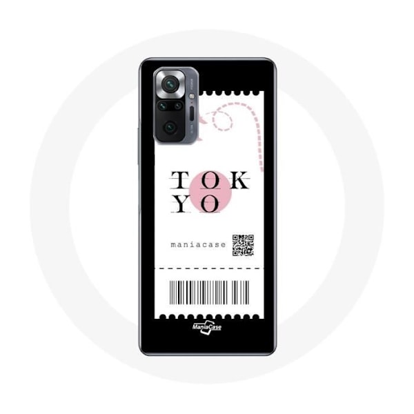 "Mobilskal för Xiaomi Redmi Note 10 Pro Flygbiljett Tokyo Japan"