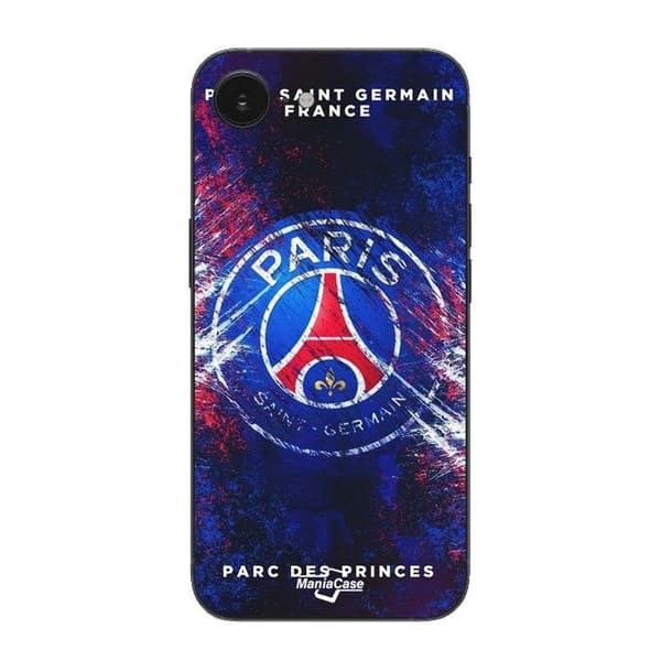 Coque Maniacase til iPhone 16E Paris Saint Germain Frankrig Svart