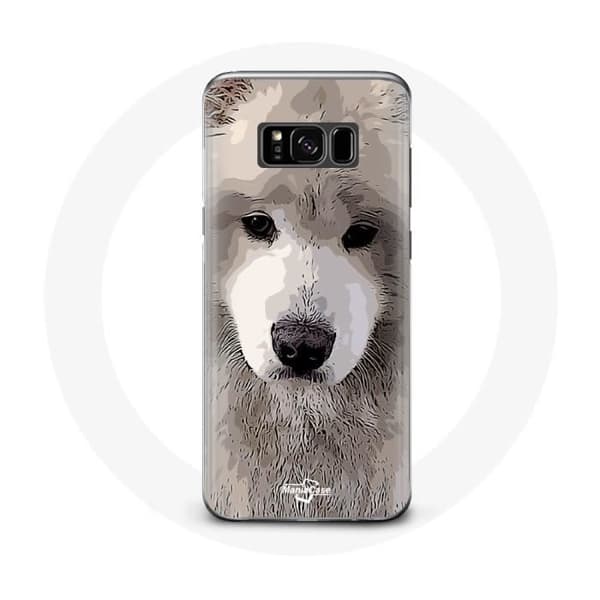 Coque - Samoyède - Samsung Galaxy S8 - Grå - Hård - Blandad Grå