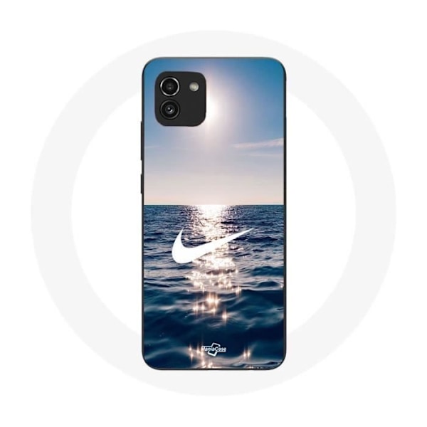 Coque - Nike - Samsung Galaxy A03 - Vit Logotyp - Mjuk - Daglig Skydd Vit