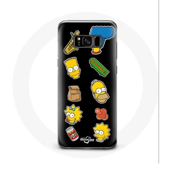 Coque - Simpsons - Samsung Galaxy S8 - Svart - Hård - Skydd Svart