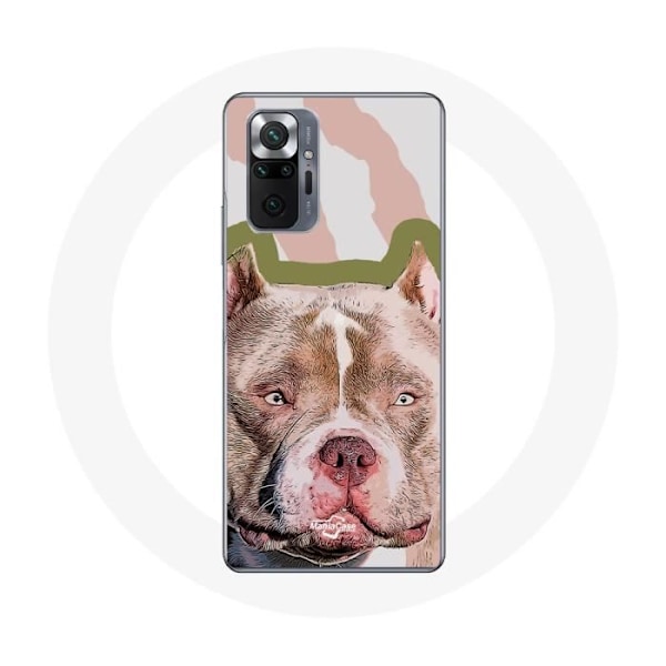 Coque för Xiaomi Redmi Note 10 Pro Brun Pitbull Hund