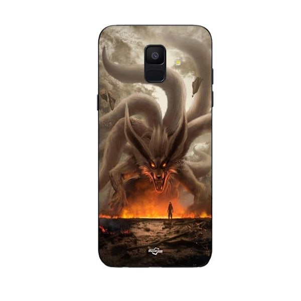 Coque Maniacase för Samsung Galaxy A8 2018 Naruto Kurama svart