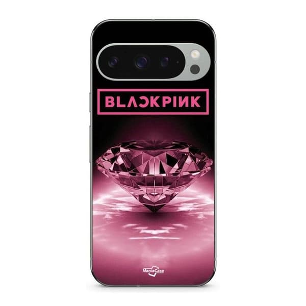 Cover til Google Pixel 9 Pro XL blackpink diamant sort og rosa svart