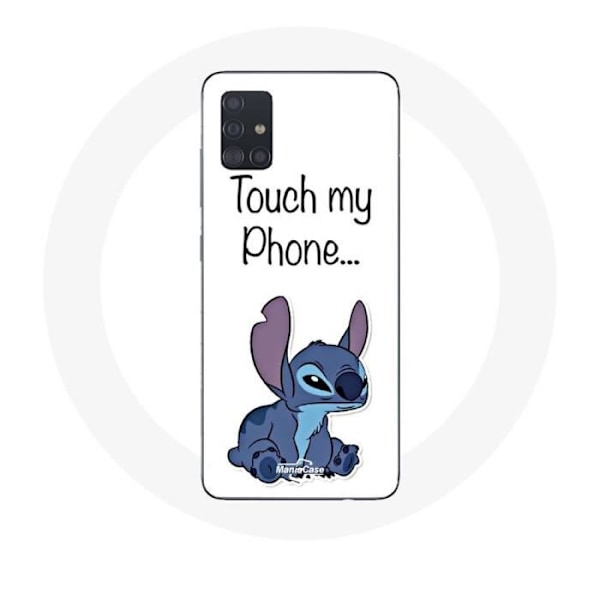 Coque för Samsung Galaxy A51 5G Lilo och Stitch söt vit bakgrund