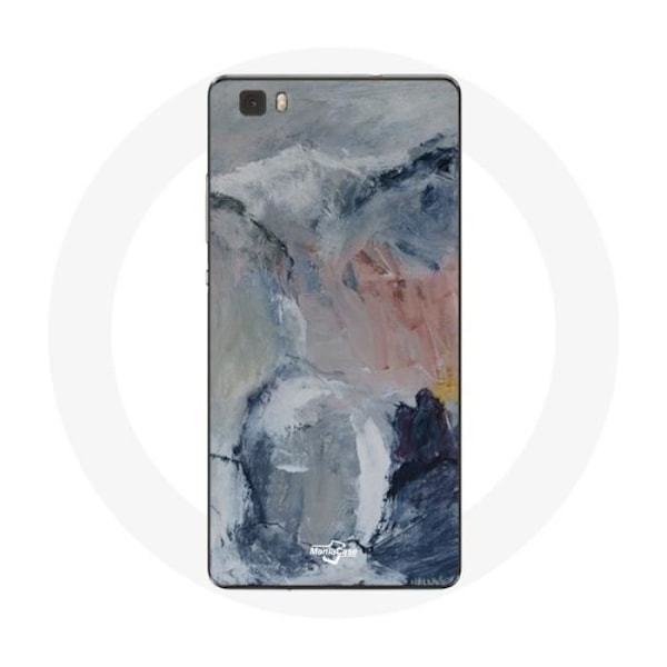 Coque för Huawei P8 Lite med abstrakt grå textur