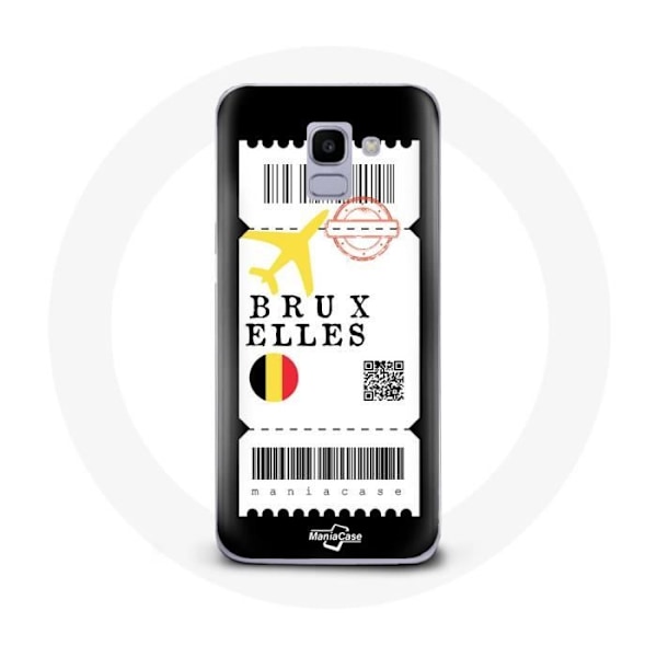 Coque för Samsung Galaxy J6 2018 Flygbiljett Bryssel Belgien