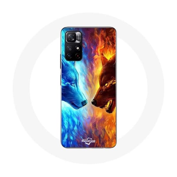 Cover - Xiaomi - Redmi Note 11s 5G - Is- og ildulv - Blød - Unisex