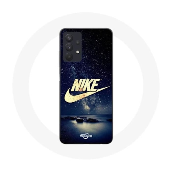 Coque Maniacase för Samsung A32 5g nike logotyp i guld stjärnklar natt