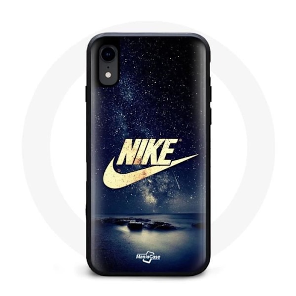 Coque - Nike - Iphone XS - Gyllene logotyp - Stjärnklar natt - Mjuk Doré, Stjärnig Natt