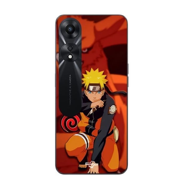 Coque - Maniacase - Oppo A78 5G - Naruto Kurama - Mjuk - Svart