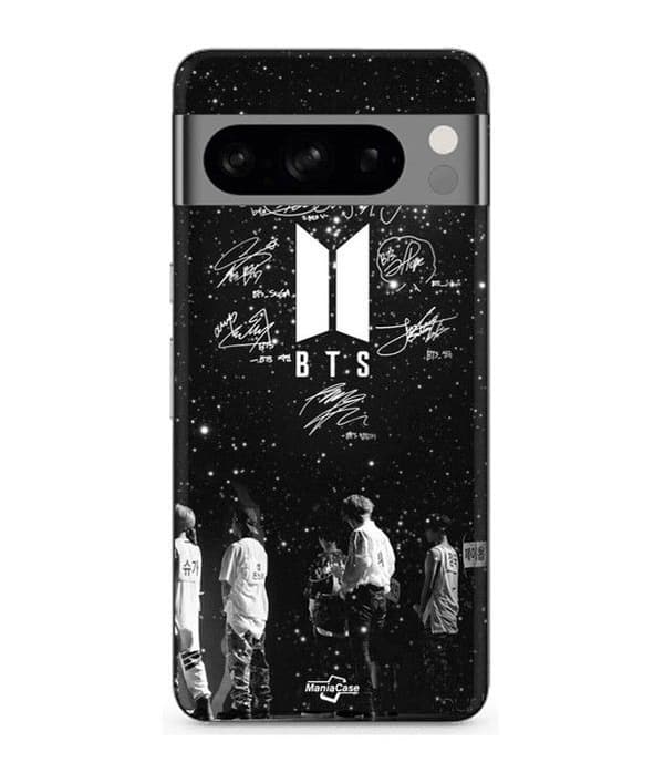 Cover - MANIACASE - Google Pixel 8a Pro - Silikone - Blød - Stjerneklar nat Svart