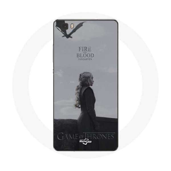 Coque för Huawei P8 Lite Game of Thrones Säsong 8 Daenerys Targaryen eld och blod Järntronen Lo