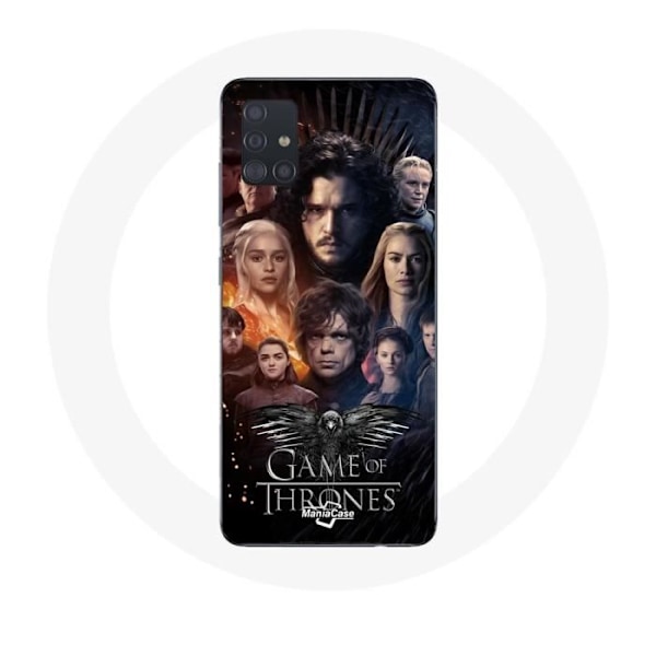Coque för Samsung Galaxy A51 Game of Thrones Säsong 8 Järntronen Crew Logotyp