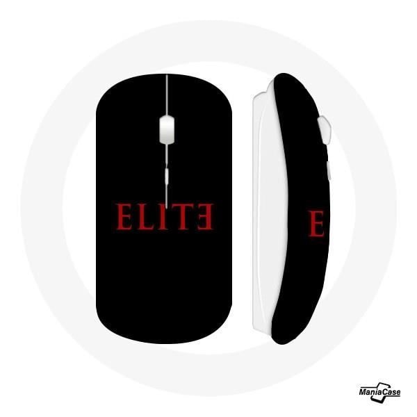 Trådlös Mus Elite Säsong 5 Röd Logotyp Svart Bakgrund