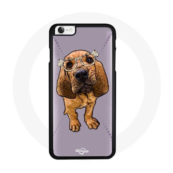 Skydd för Iphone 6 Plus - Hundglasögon - Hård - Svart - Hårt skydd