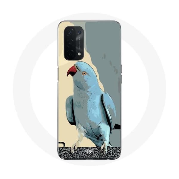 Coque - Oppo - A74 - Mjuk - Papegojor - Blå Blå