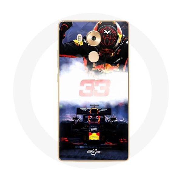 Coque för Huawei Mate 8 Formel 1 Max Verstappen F1-förare svart röd och gul