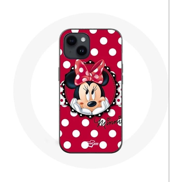 Coque - Maniacase - Iphone 14 Plus - Minnie Mouse - Röd - Mjuk Röd