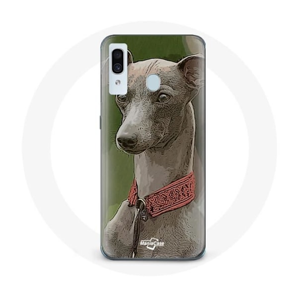 Coque - Samsung - Galaxy A30 - Blød - Greyhound - Grå Grå