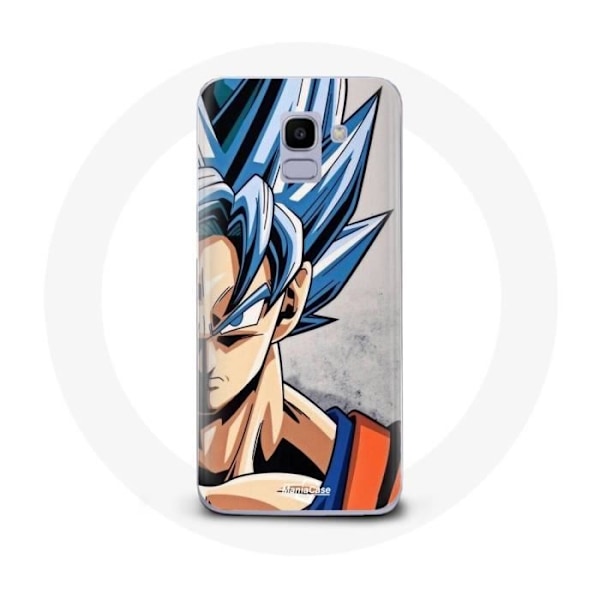 Skydd för Samsung Galaxy J6 2018 Anime Dragon Ball Goku Blått Hår