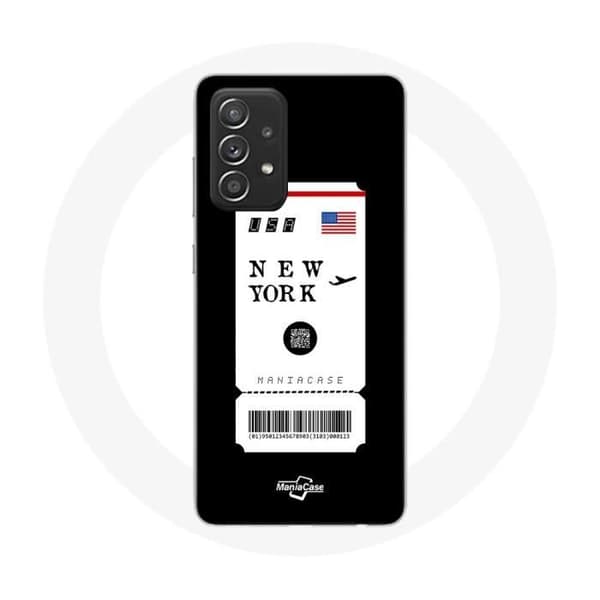Coque - MANIACASE - Samsung Galaxy A52 - Flybillet - Blød - Sort