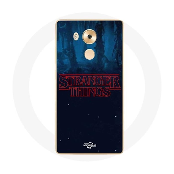 Coque för Huawei Mate 8 Stranger Things logotyp Blå bakgrund från säsong 2