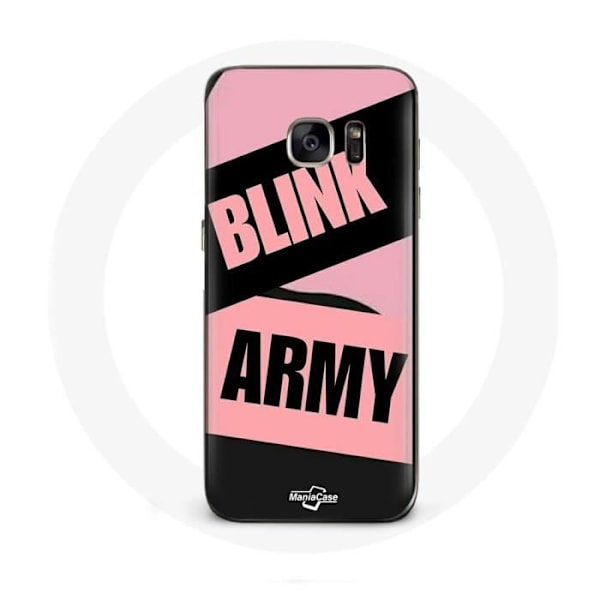 Coque för Samsung Galaxy S6 BTS ARMY och Blackpink Blink Rose Noir