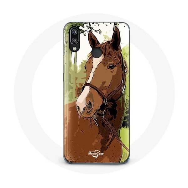 Fodral för Huawei P20 Lite - Quarter Horse - Brun - Mjuk - Unisex - Skydd kastanj