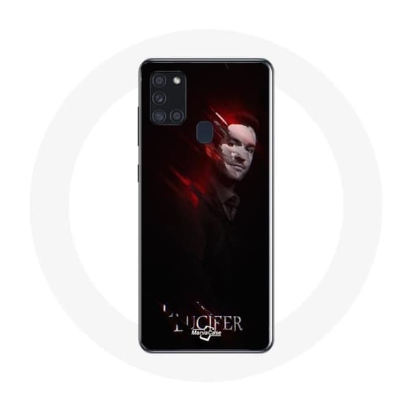 Coque - Maniacase - Samsung Galaxy A21S - Lucifer - Blød - Sort Svart