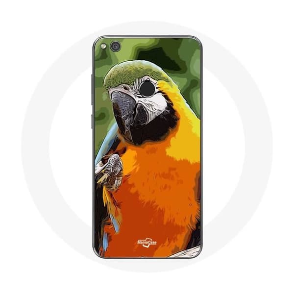 Cover til Huawei P8 Lite 2017 Aras Papegøje Orange grøn