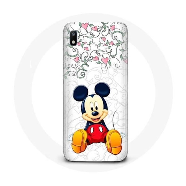 Coque för Samsung Galaxy A10 Mickey Mouse Blommor Hjärtan