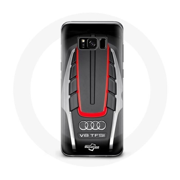 Coque för Samsung Galaxy S8 plus Audi S8 Röd Logotyp