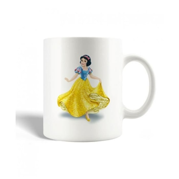 Mugg - Snövit - Keramik - 30cl - Diskmaskinssäker - Rund