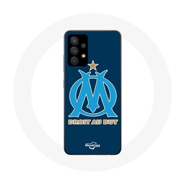 Coque - maniacase - Samsung Galaxy A13 5G - OM-logotyp blå - Mjuk - Skydd och dekoration Svart