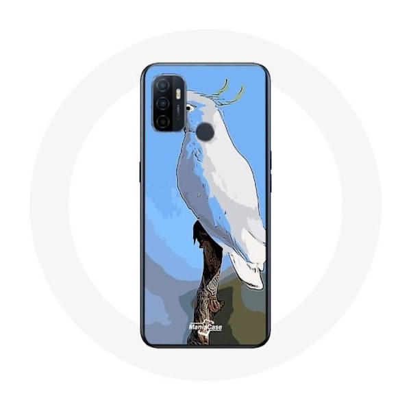 Coque - Oppo - A53 - Kaktusparakiter - Flexibel - Vit Vit
