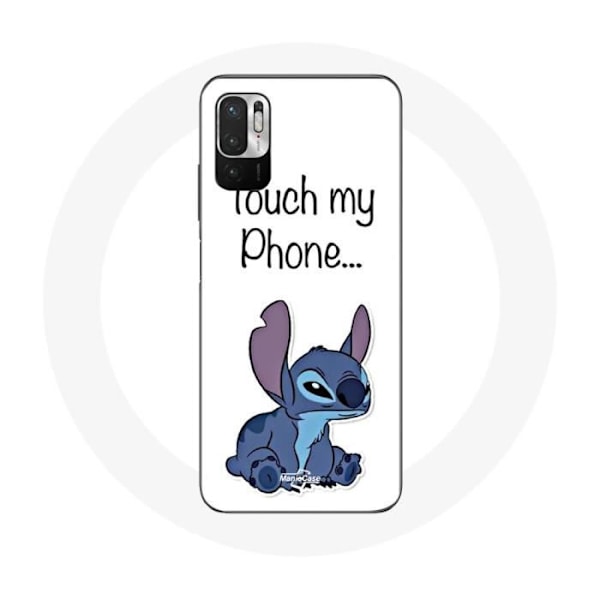 Skydd för Xiaomi Poco M3 Pro Lilo och Stitch söt vit bakgrund