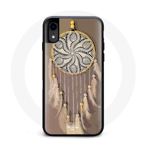 Iphone XR cover drømmefanger i kaffefarve